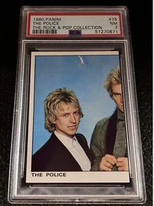 PSA 7 Sting Rookie Card 1980 Panini The Pop And Rock Collection The Police Band - Picture 1 of 2