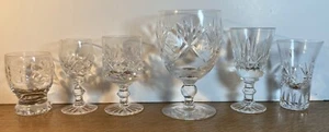 Atemberaubendes Set 6 Kristallgläser Cordial, Wein, Likör, Rummer Top Zustand - Bild 1 von 18