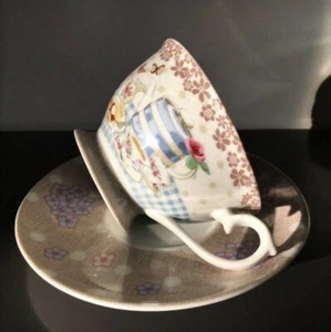 New CAVANIA The Country Kitchen Tea Cup & Saucer - Karen Sanders 2010 Leonardo . - Picture 1 of 8