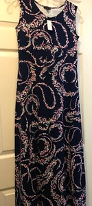 Talbots Petite Navy Knit Maxi Dress Size PS - Picture 1 of 3