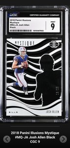 Josh Allen 2018 Panini Illusions #/25 Black RC SSP Mystique Bills Rookie Bills