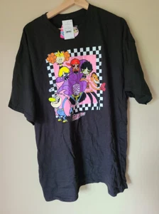 The Powerpuff Girls T-shirt Size XXL Black Graphics Cartoon Short Sleeve Mens - Picture 1 of 3