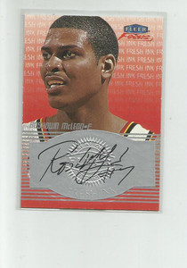 1999-00 FLEER FOCUS FRESH INK #17 ROSHOWN MCLEOD   AUTO