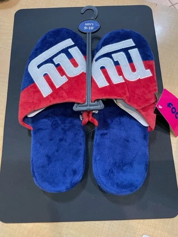 New York Giants Mens Foco NFL Team Big Logo Slippers Cover
