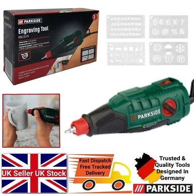 Parkside Engraving Tool Craft & Art On Metal Stone Ceramics Glass Wood Plastic  - Image 1 of 4