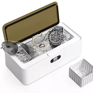 Ultrasonic Jewelry Cleaner Machine for Eye Glasses Rings Earrings Watch Strap - Picture 1 of 7