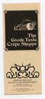 The Goode Taste Crepe Shoppe Menu Fort Collins Steamboat Springs Colorado 1980's