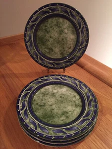 Pier 1 Imports Versailles by Cerama Quadrifoglio Italian Salad Plates S4 ~ NWOB - Picture 1 of 6