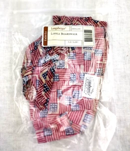 Longaberger Old Glory Little Boardwalk Basket Over the Edge Liner #28041140 - Picture 1 of 2