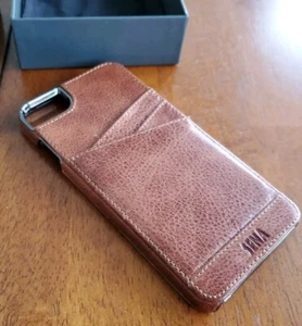 For Apple Iphone 6 Plus Genuine SENA Lugano Wallet Cognag Leather Cover - Picture 1 of 6