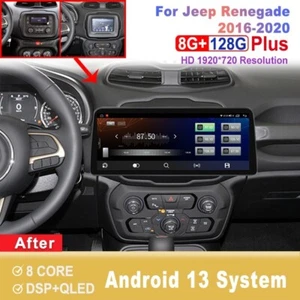 Jeep 12,3 Zoll Bildschirm Android Autoradio für Jeep Renegade 2016-2020 Head Unit - Bild 1 von 7