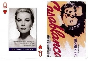 GRACE KELLY CARTA DA GIOCO PIATNIK SERIE MOVIE STARS PLAYING CARDS NUOVA - Picture 1 of 1
