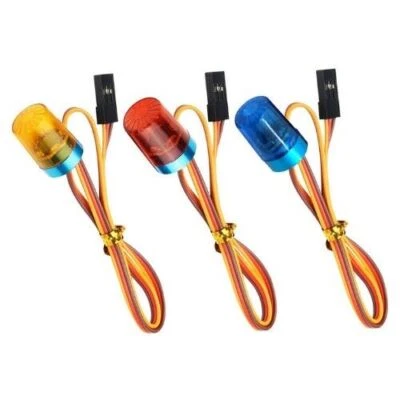 RC LED Warnleuchte Rundumleuchte Rundumlicht LampeLED Aluhalterung RC Auto - Bild 1 von 4