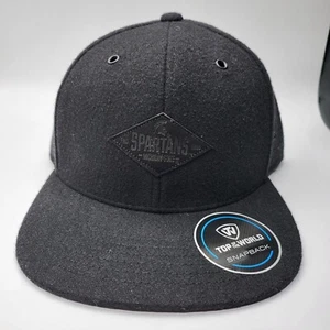 Michigan State University MSU Top of the World Black Wool Snapback Hat SAMPLE - Picture 1 of 6