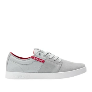 Supra Stacks II Herren Low Top Skater marinegrau weiß Turnschuhe verschiedene Farben - Bild 1 von 36
