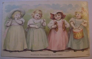 Vintage Advertising Trade Card - Estey Organs & Pianos New York J.A. Clapp Agent - Picture 1 of 5