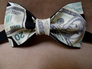 Handgefertigte individuelle Neuheit Geld Fliege Dollarscheine, Benjamins vorgebunden - Bild 1 von 3