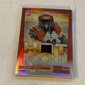 2014 Score Jeremy Hill Hot Rookies Jersey Red Prizm #39/50 - Picture 1 of 2