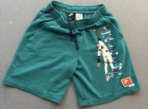 Men's Size M Medium Nike Sportswear Ken Griffey Jr Fleece Shorts Teal EUC - Picture 1 of 10