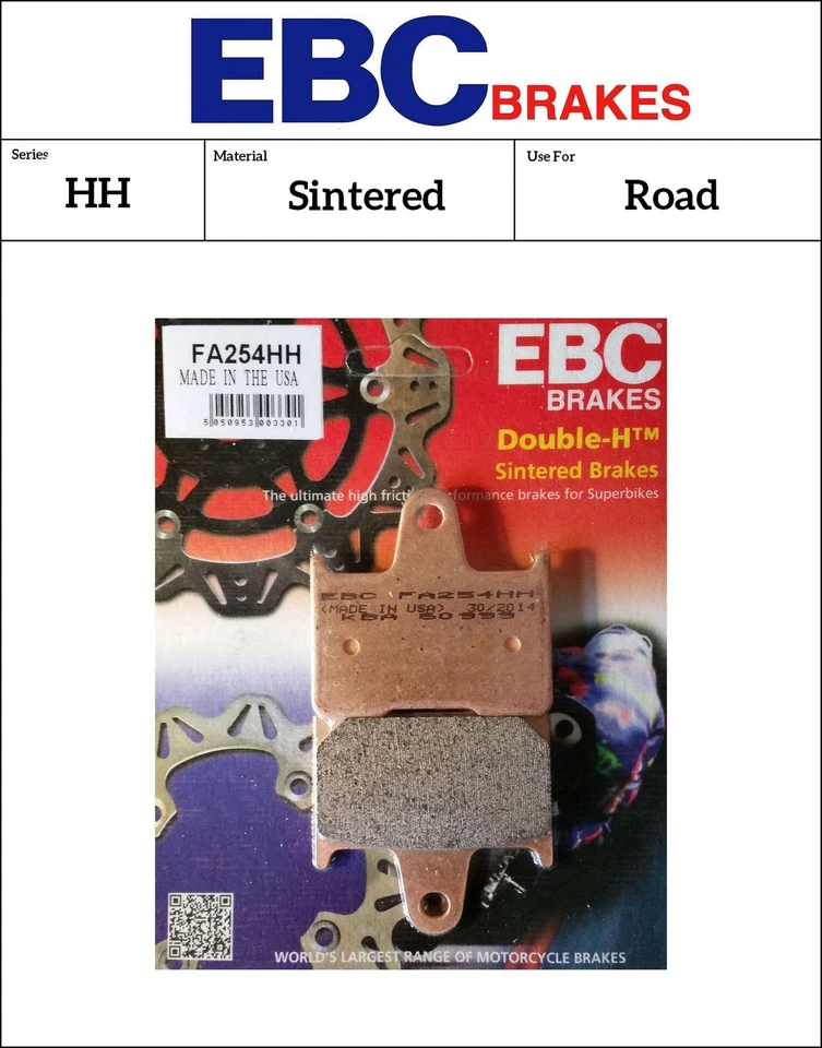 Kawasaki ZZ-R ABS 1400 2018 [Rear EBC HH-Series Sintered Brake Pads] - Image 1 of 1