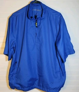 Stormpack Packable Water Wind Proof 1/4 Zip Short Sleeve Pullover Sz MD Jacket - Picture 1 of 12