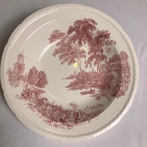 Swinnertons The Ferry Red Ironstone 8" Plate Staffordshire England - Picture 1 of 6