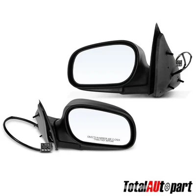 Espejo retrovisor eléctrico 2 piezas con plegado eléctrico negro liso para Ford Crown Victoria Mercury Foto 1 de 4