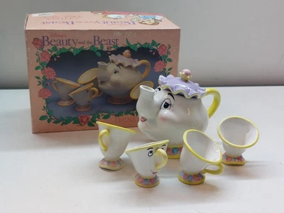 Retro Euro Disney Beauty and the Beast Tea Set - Image 1 of 4