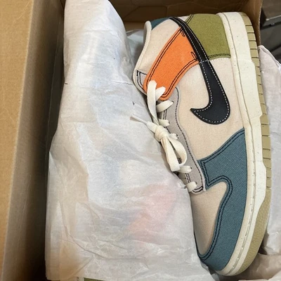 Nike Dunk Mid Pale Ivory Sneakers Shoes Multi Color New In Box SZ M 9.5/W 11 - Image 1 of 4