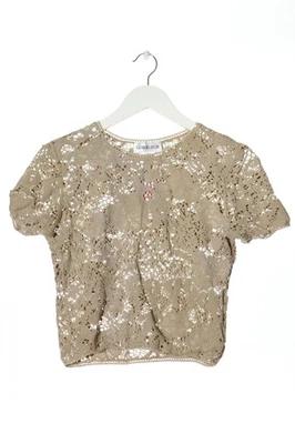 GEORGES RECH T-shirts en mailles tricotées Dames Haut T EU 40 crème élégant - Photo 1/4