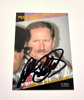 Dale Earnhardt NASCAR 1994 Hi-Tech #41 Brickyard 400 Autographed Signed - Image 1 of 4