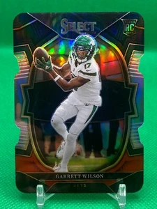 2022 Select Garrett Wilson Rookie RC Red Black Die Cut Prizm #88 - Picture 1 of 2