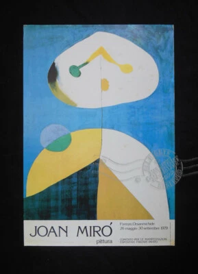 Joan Miró (1938) Retrato II * Póster de arte de exposición 1979 Italia * Orsanmichele Foto 1 de 4