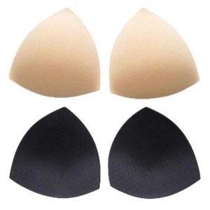 2 Pairs Bra Pads InsertsTriangle Breathable Bra PaddingRemovable Breast Paddi... - Picture 1 of 9
