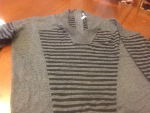 BCBG Generation Chic Cozy Knit Charcoal Sweater Large New - Picture 1 of 6