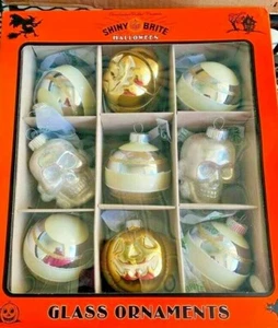 Christopher Radko Shiny Brite Halloween Ornaments Box of 6 3.5" NEW IN THE BOX - Picture 1 of 1
