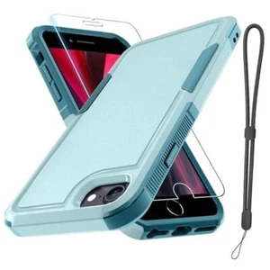 for Case with Screen Protector,Military iPhone 8/7/SE 2022 2020 Mint Green - Picture 1 of 7