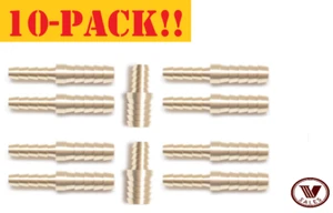 10-PACK! 3/8"X1/4" Brass Barb Hose Splicer Mender Straight Fitting 129-6-4 NEW! - Picture 1 of 5