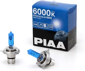 PIAA 6000K STRATOS BLUE H1 Head Light Fog Light Lamp Bulbs OEM GENUINE NEW JAPAN - Picture 1 of 4