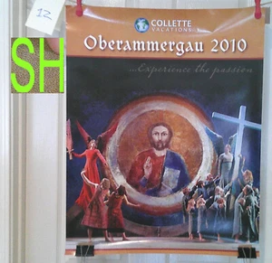 Plakat Reisebüro Werbung Collette Urlaub Oberammergau 2010 Passionsspiele - Bild 1 von 8