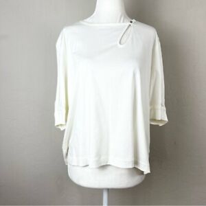 NEW Isabel Marant 100% Cotton Cut Out Ivory Blouse Size 38 / 6