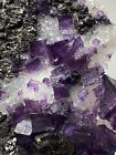 Big Beautiful Fluorite, Sphalerite, Quartz, And Calcite.  Cave-In-Rock, Illinois