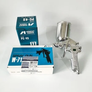 Iwata W71 Spray Gun for Car Furniture Paint Spraying 1.0/1.3/1.5/1.8 Nozzle - Picture 1 of 9