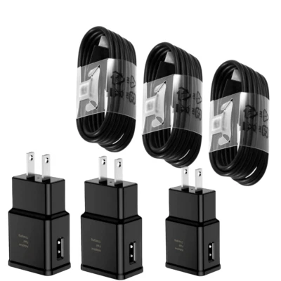 Adaptador Cargador Rápido Tipo C Con Cable De Carga Teléfono Para Samsung Galaxy Android Foto 1 de 4