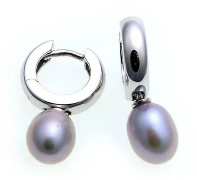 Pendientes Clip Aros Oro Blanco 375 Con Perlas Oro Blanco Blanco 9kt Clip Aros Foto 1 de 4