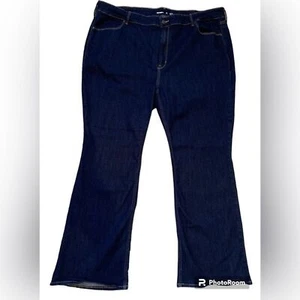 Old Navy Jeans Women’s Size 26 Long High Rise Flare Long Blue Jeans-Dark Wash - Picture 1 of 8