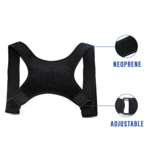 Corrector de postura soporte para espalda hombro profesional cinturón ajustable para hombres y mujeres - Imagen 1 de 4