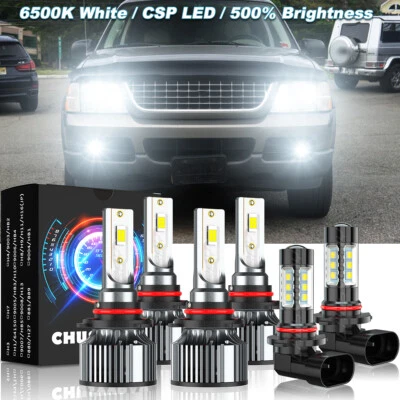 Para Ford Explorer 2002 2003 2004 2005 - Combo Faros LED Faros Antiniebla Kit A Foto 1 de 4