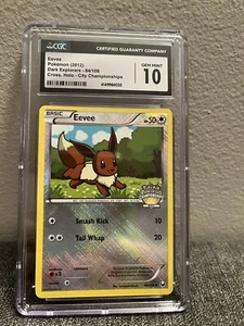 Pokemon Eevee Dark Explorers Cross Holo City Championships Stamped CGC 10 - Picture 1 of 2