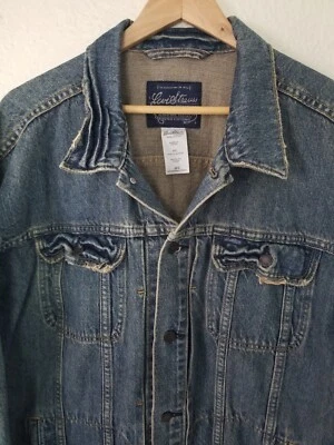 Vintage Levi Strauss signature distressed trucker dirt Denim jacket Men XXL 2XL - Image 1 of 4